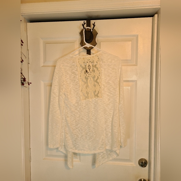 (1209) M Fasis Woman's Lace Blouse, Size: Small, Color: White - Picture 7 of 14